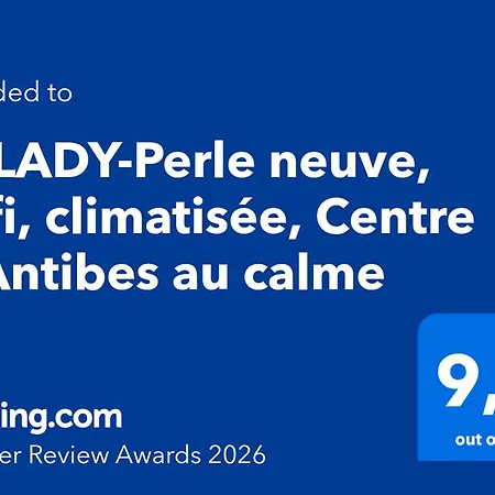 アパート Milady-perle Neuve, Wifi, Climatisee, Centre D'antibes Au Calme *