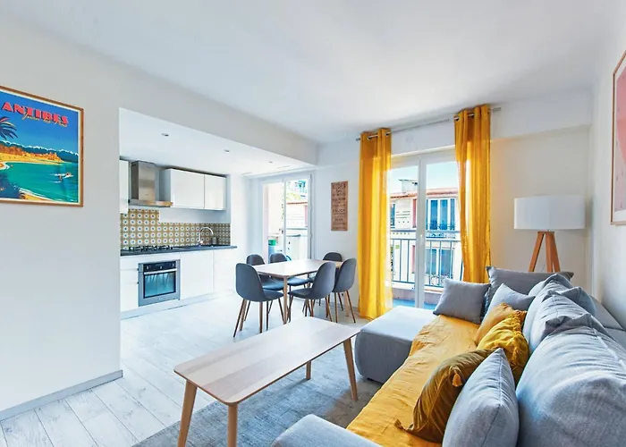 Apartament Milady-perle Neuve, Wifi, Climatisee, Centre D'antibes Au Calme