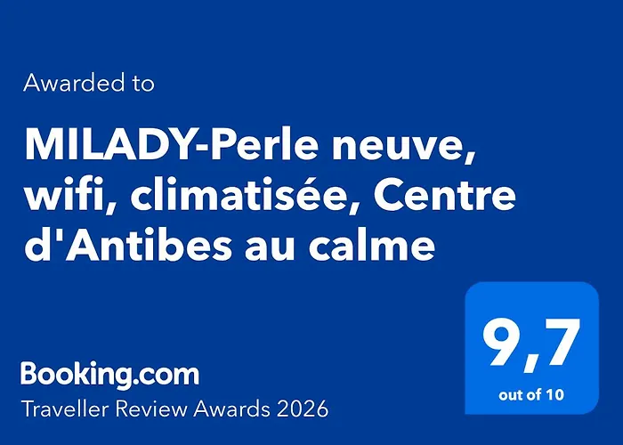 アパート Milady-perle Neuve, Wifi, Climatisee, Centre D'antibes Au Calme *